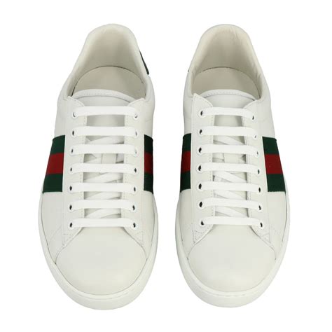 sneakers gucci uomo saldi bianche|gucci embroidered sneakers.